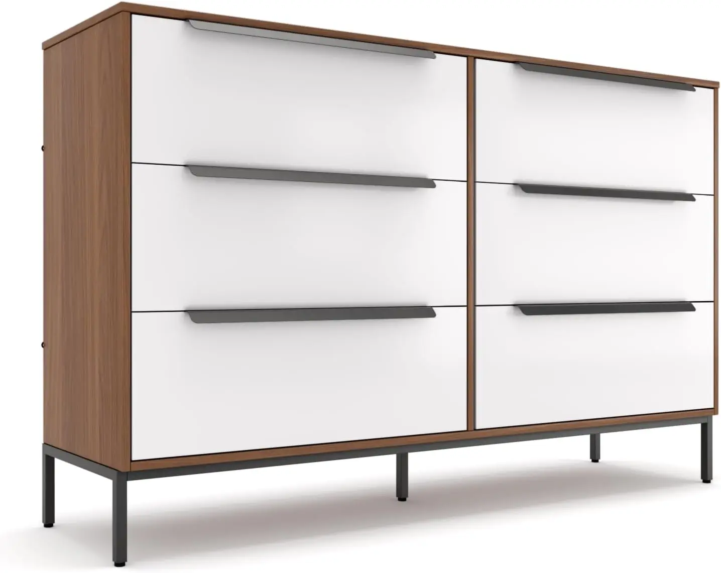 

Тканевый комод Lira Premium — деревянный каркас на 6 мест с металлическими ручками, темно-коричневый