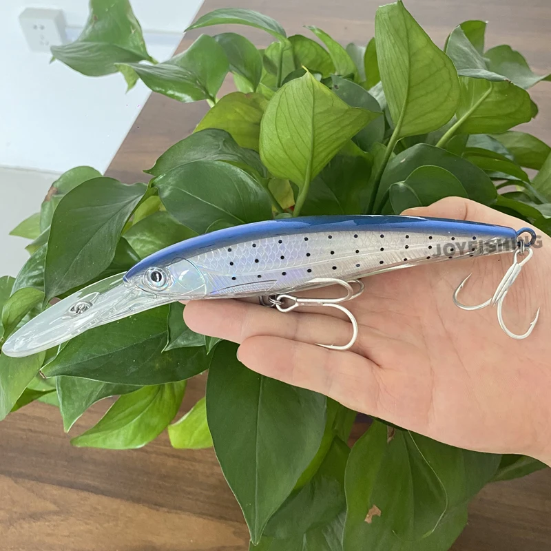 1Pcs 160mm 72.9g Big Heavy Minnow Trolling Lure Fishing Bait Deep Diving Seabass Trout Lure Isca Pesca Minnow Hard Bait 9130