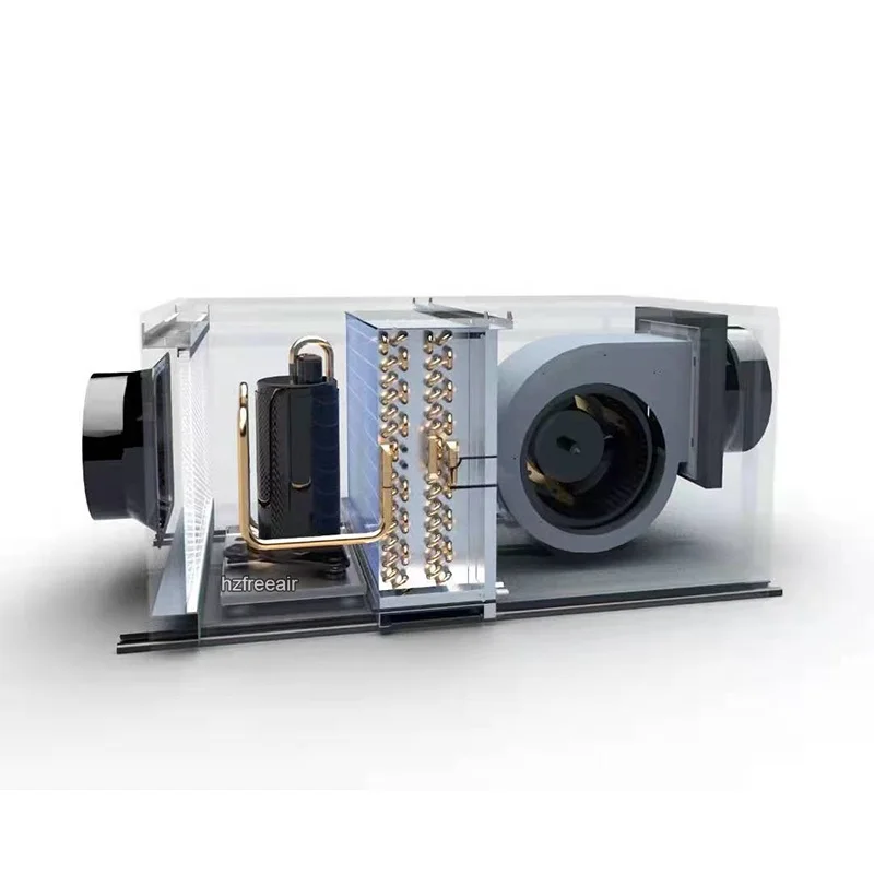 Condicionador canalizado 60L/D desumidificador de teto multiuso para desumidificador escolar adaptador de mangueira ar de teto