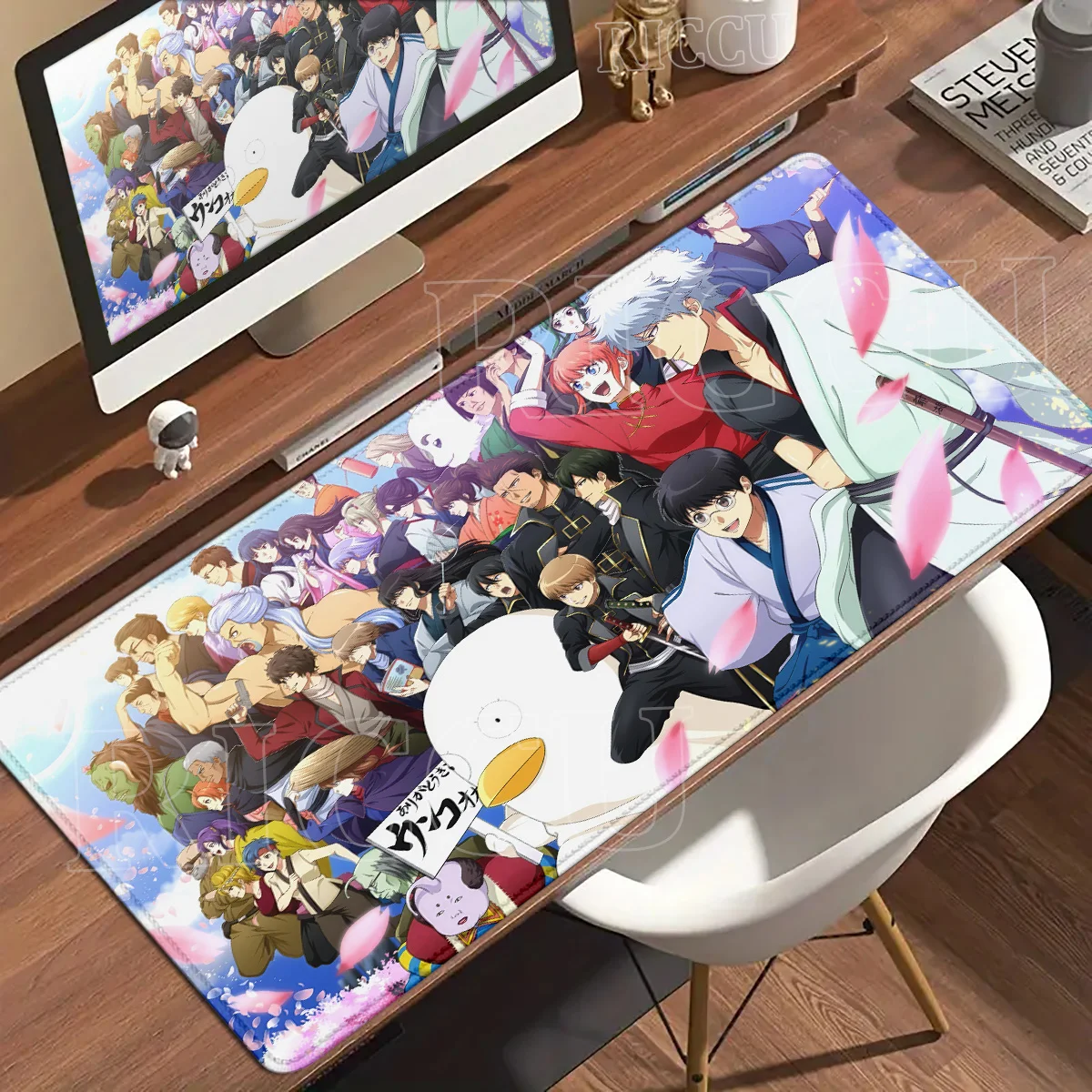XXL Anime G-Gintama Mousepad Aesthetics PC Gamers Mechanical Keyboard Mat Rubber Non-Slip Lock-Edge Tablepad Office Accessories