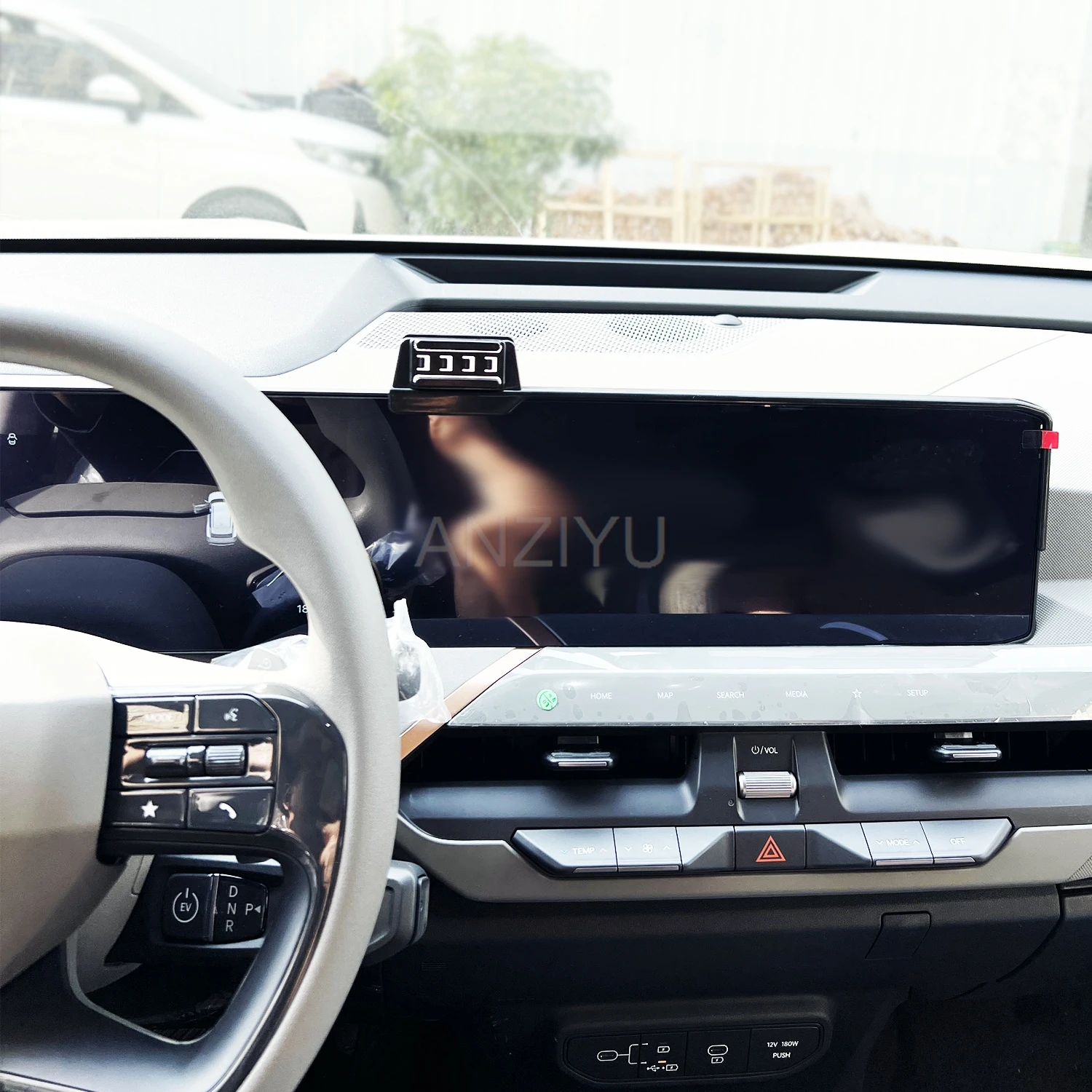 For KIA EV5 2024 2025 Car Phone Holder Screen Fixed Base Magnetic Car Mobile Phone Wireless Charging Stand Rotatable MagSafe