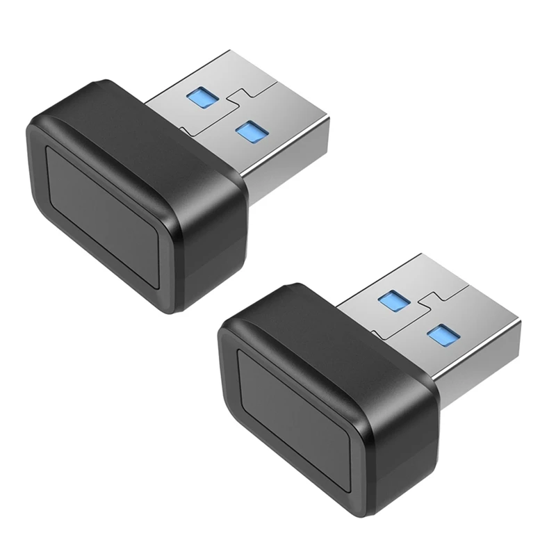 BAAY 2 uds lector de llaves de huellas dactilares USB llave de seguridad sin contraseña para Windows 10/11 Hello PC módulo Sensor de huellas dactilares