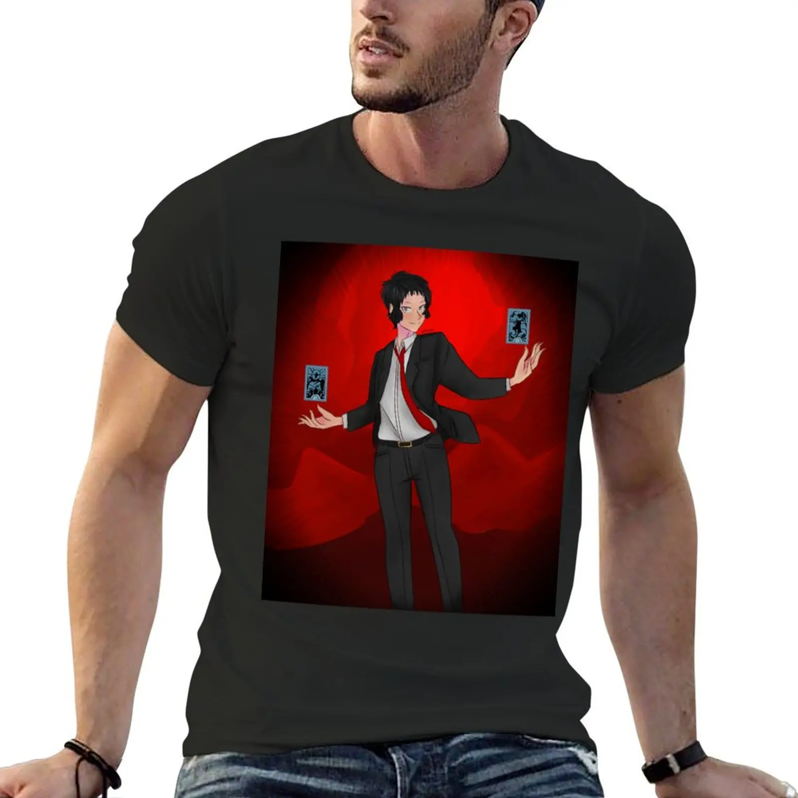 Adachi T-Shirt baggy shirts Aesthetic clothing mens big and tall t shirts