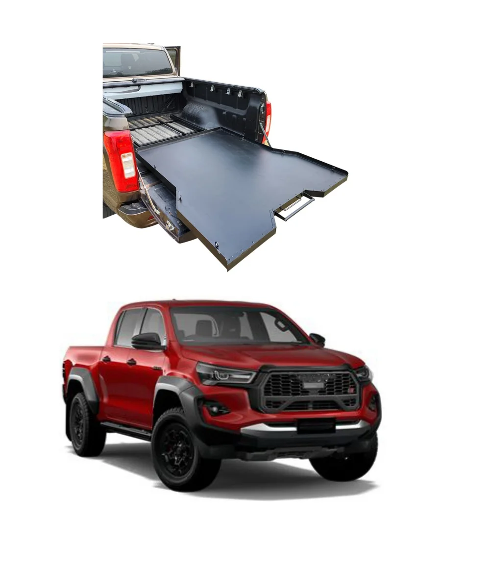 

Customizable Aluminum Alloy Elevate Outdoor Slide-Out Truck Bed Tray Cargo Glide for Toyota Hilux Revo