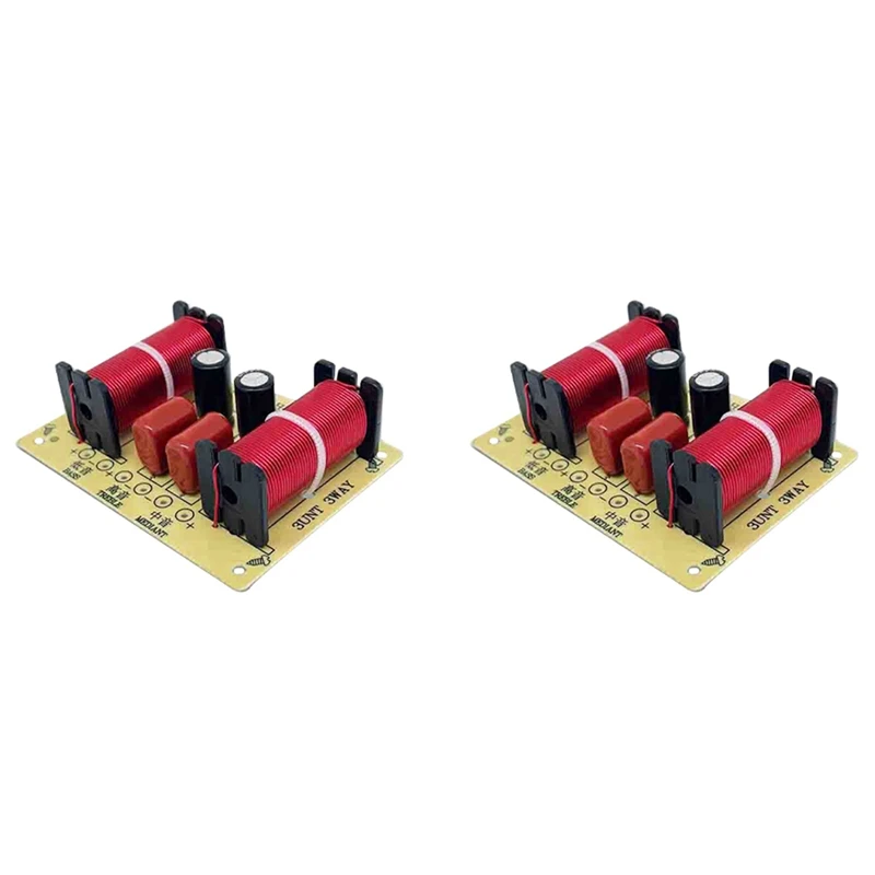 Hot 2X 150W Hifi Crossover Filter Module WEAH-305 3 Way Speaker Frequency Divider For DIY Home Speaker Treble Medium Bass