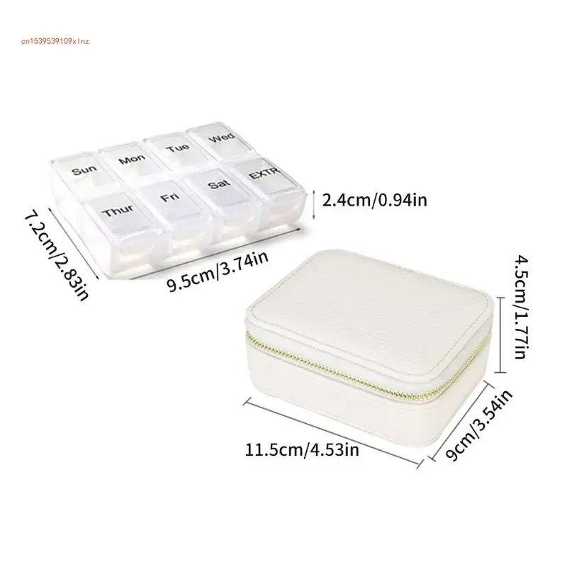 Travel Friendly Jewelry Storage Box Moisture Proof PU Case for Rings Earrings