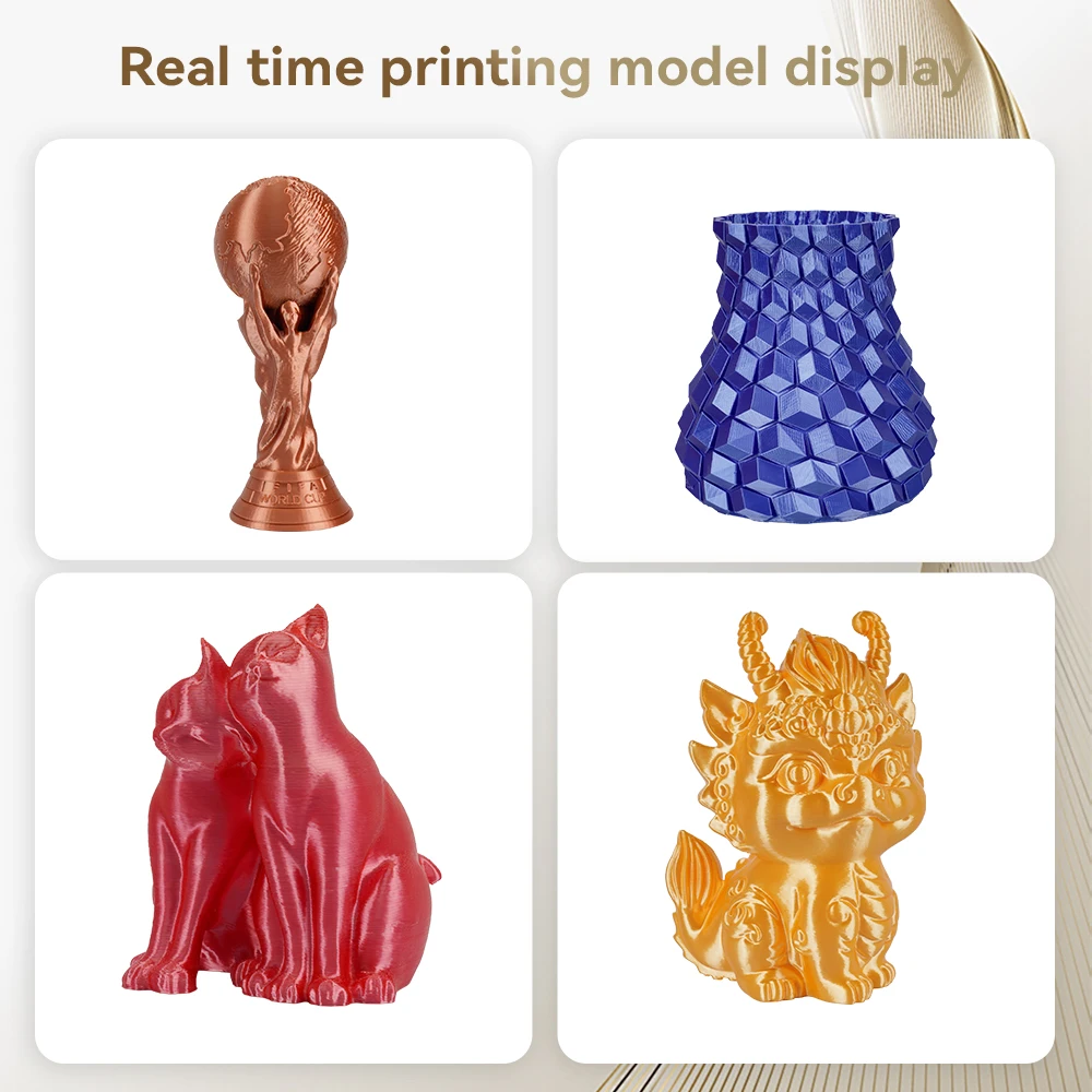 KINGROON 10KG Silk PLA Filament Mix-color Set 1.75mm Clog-Free Shiny Special Color 3D Printer Filament,1kg Spool Fit Most Printe - view 5