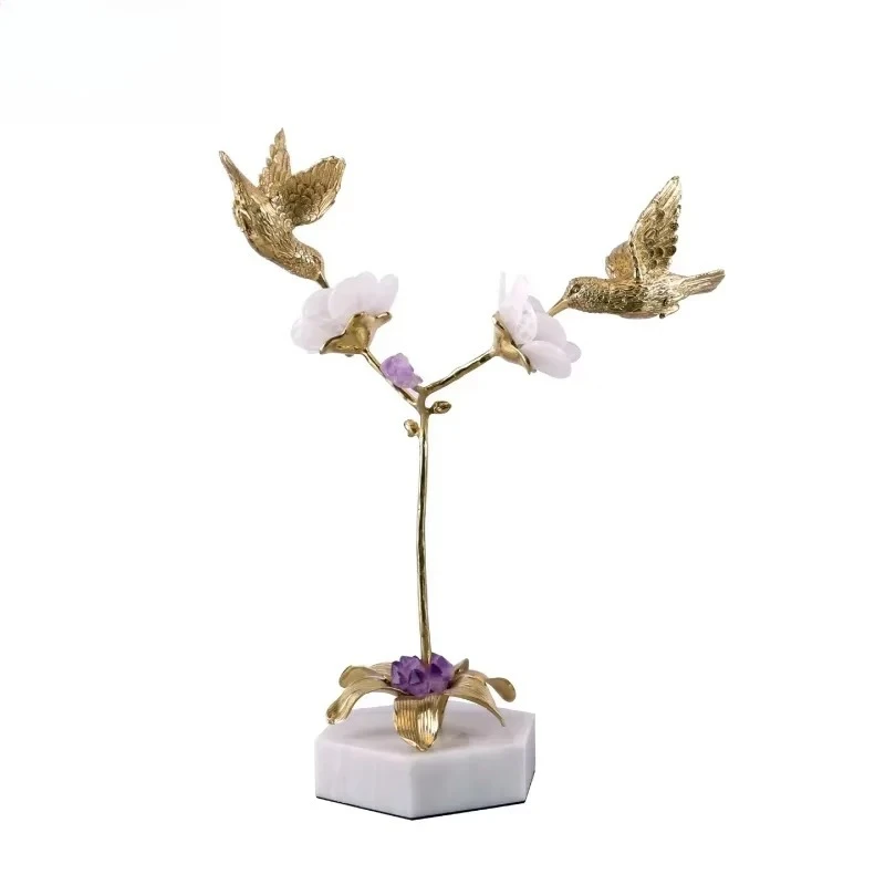 

Modern Home Decoration Natural Crystal Animal Pattern Anniversary Landscape Decoration