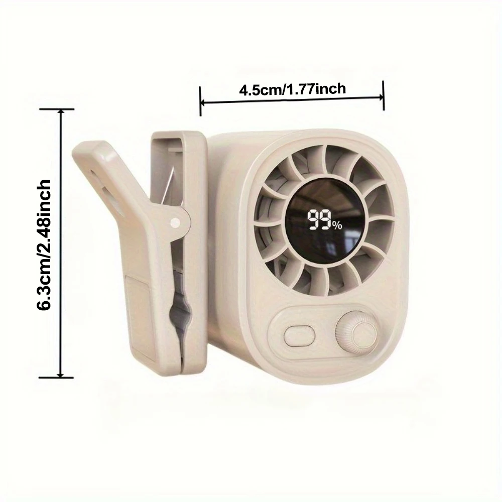 2026 High-Velocity Fan, 1400mAh Versatile Clip-On Fan with 360° Rotation, an Ideal Present, The Perfect Summer Companion