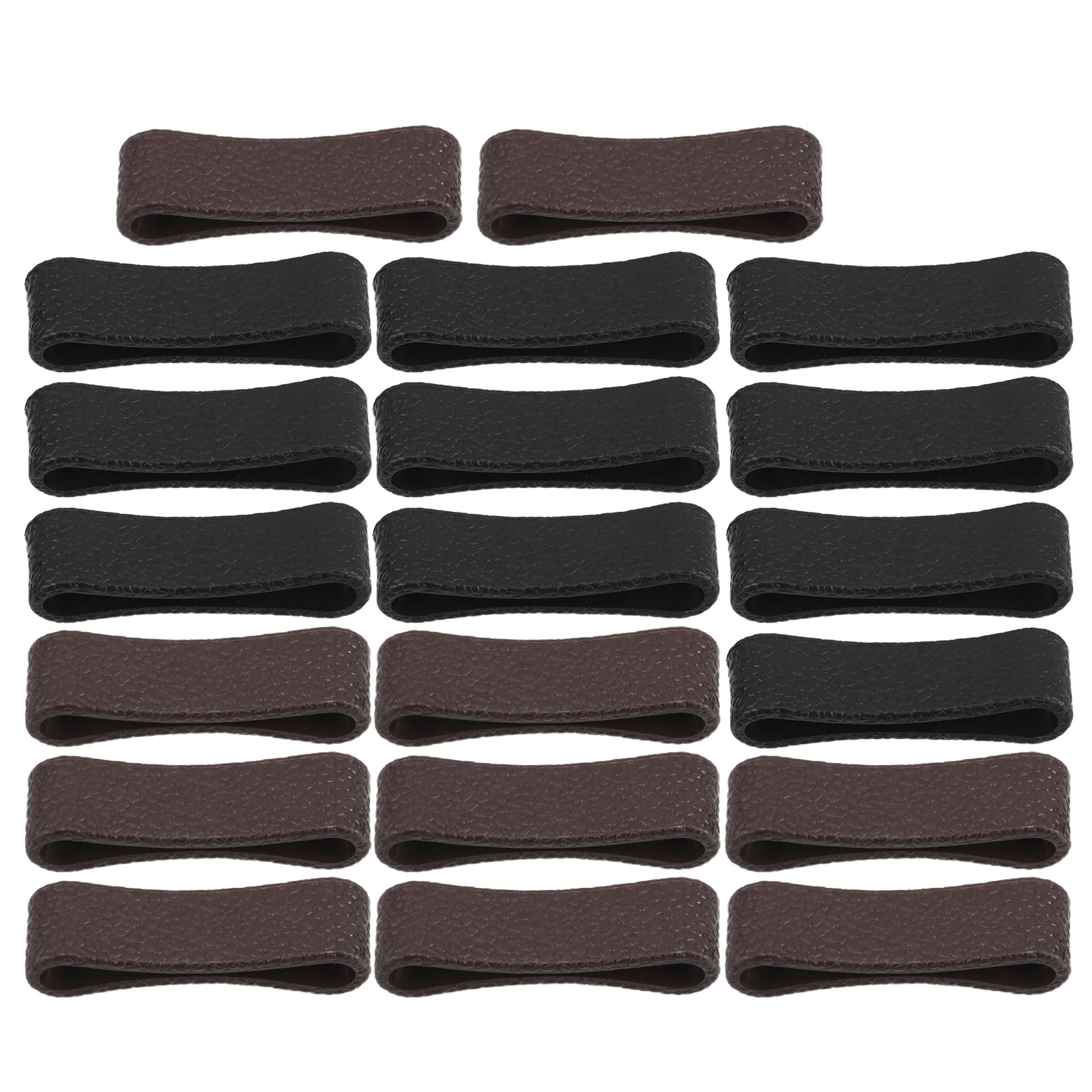 20Pcs Belt Loop Retainers Faux Wide Belt Keeper Rings for Men Women Waist Strap Holder Daily Business Casual
