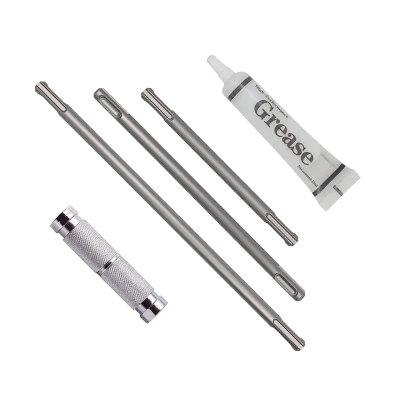 ABVG-3Pcs SDS Plus Extension Rod 15Cm 20Cm 26Cm Quick Release Adapter For Rotary Hammer Drill…