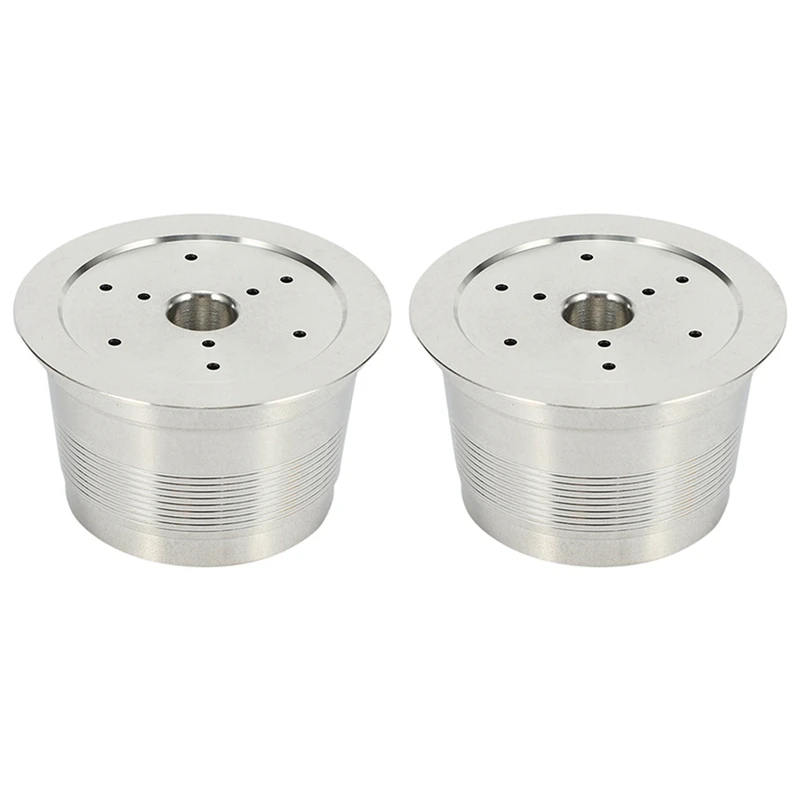 

2X Compatible For Caffitaly Coffee Machine Maker Stainless Steel Refillable Reusable Capsule For Caffitaly Cafe Capsule