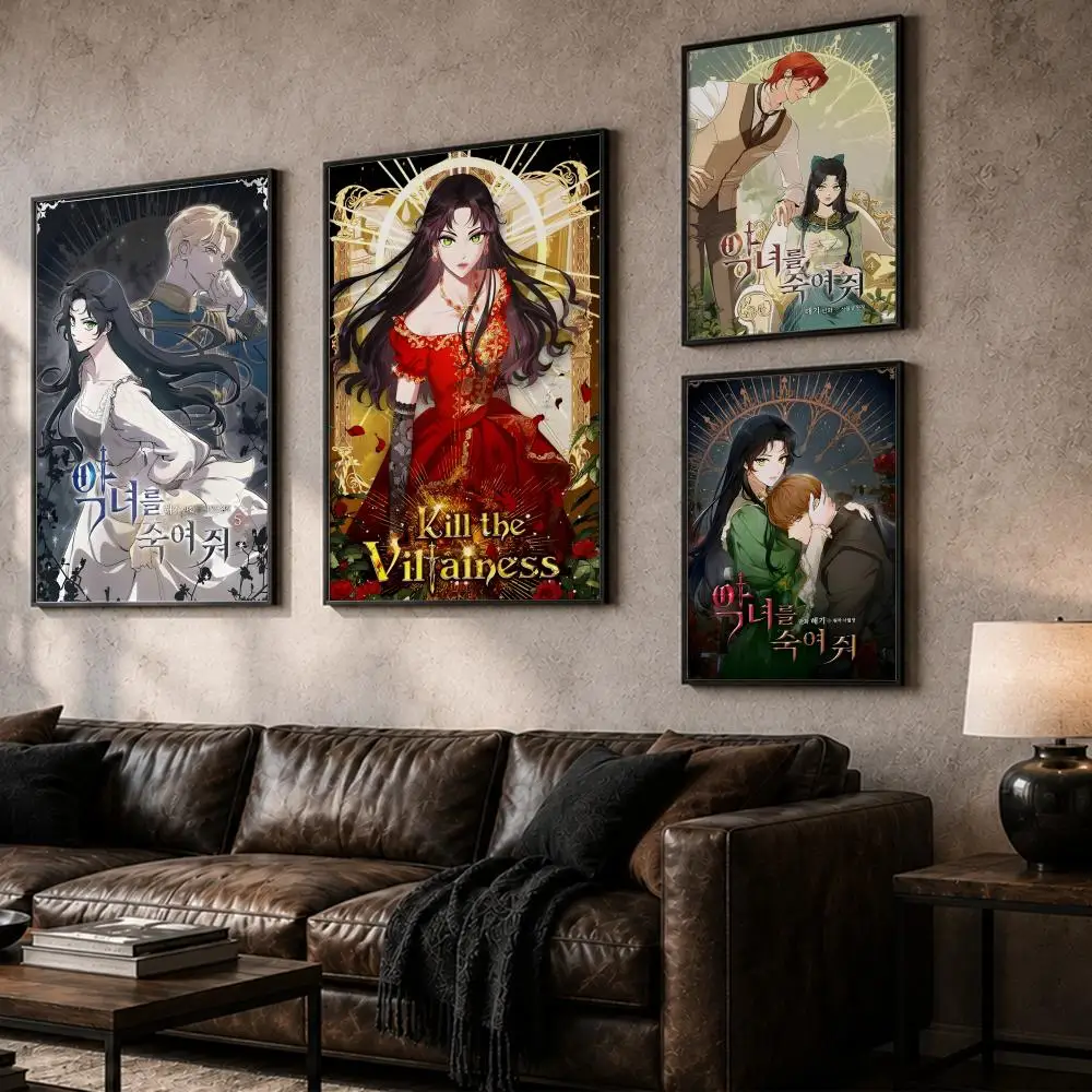 Popular Manhwa K-Kill the VillainessS Painting Calligraphy Canvas Posters Wall Art for Home/Office/Dorm/Living/Bedroom