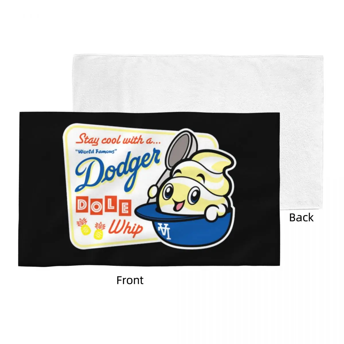 Custom World Famous Dodger Dole Whip Soft Face Towel Quick Dry Pool Bath Cotton Towels Absorbent