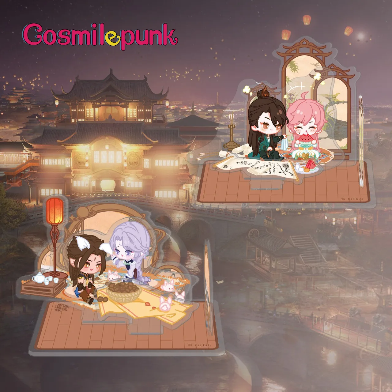 

Legend of Exorcism Anime Role Li Jinglong Lu Xu Kong Hongjun Official Acrylic Combination Stand Display Cute Cosplay Gift