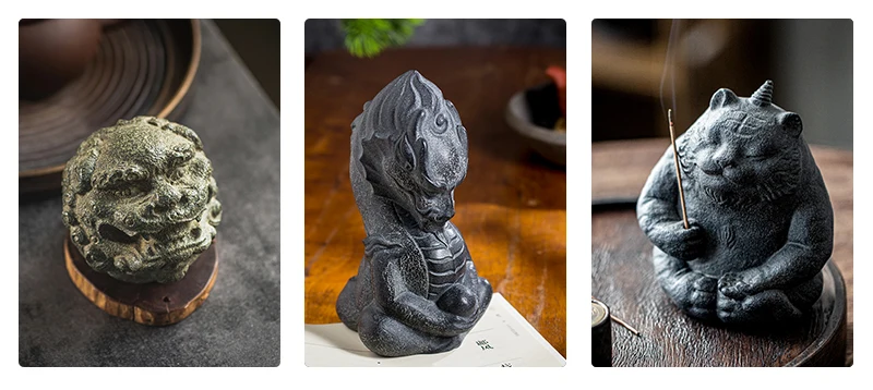Tee Tablett Naturstein Vulkanischer Basalt Handgeschnitzt Lingzhi Ruyi Trockene Teezeremonie Wabi-Sabi Zen Kung Fu Gongfu Deko Haus Geschenk Teeliebhaber – Detail 14