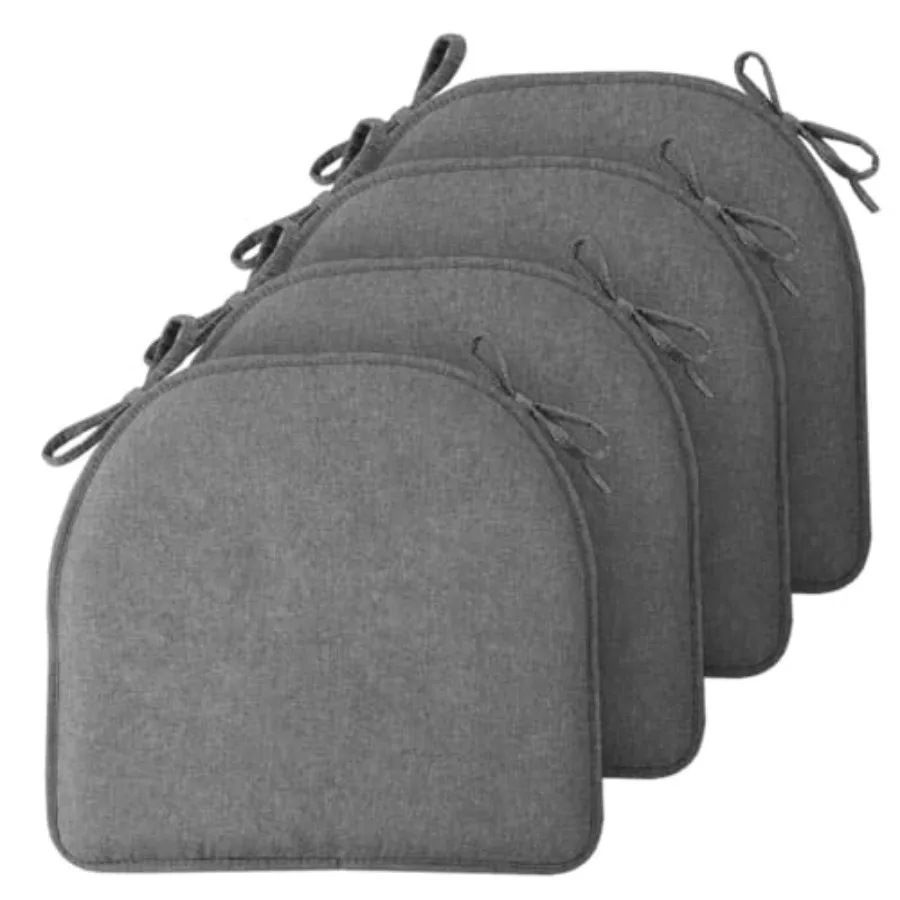 

Chair Cushions for Dining Chairs Set of 4, Soft Seat Cushions for Kitchen Chairs, Non-Slip Bottom with Ties, Comfortable Everyd