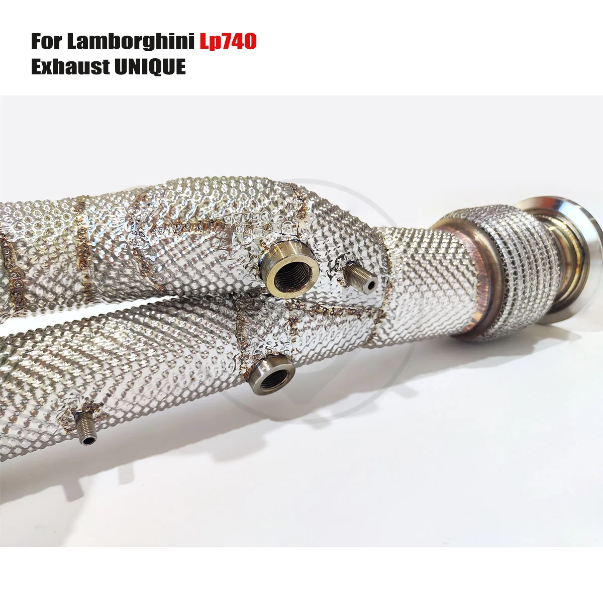 UNIQUE Titanium Exhaust  Downpipe Is Suitable For Lamborghini Aventador s LP740 Auto Modification Electronic Valve