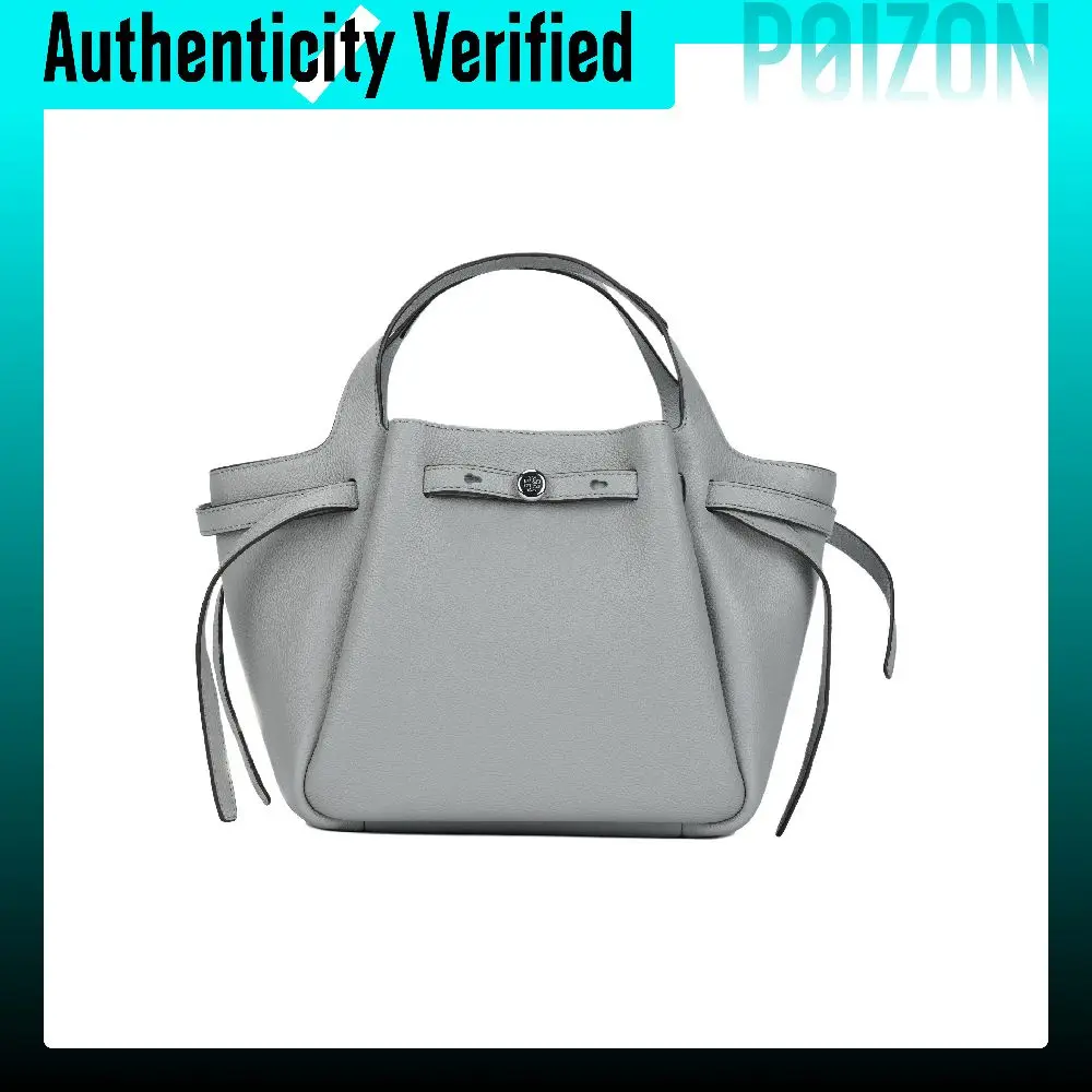 TORY BURCH Tory Burch Litchi Grain Leather One Shoulder Handbag Small Women's Granite Gray 164866-020