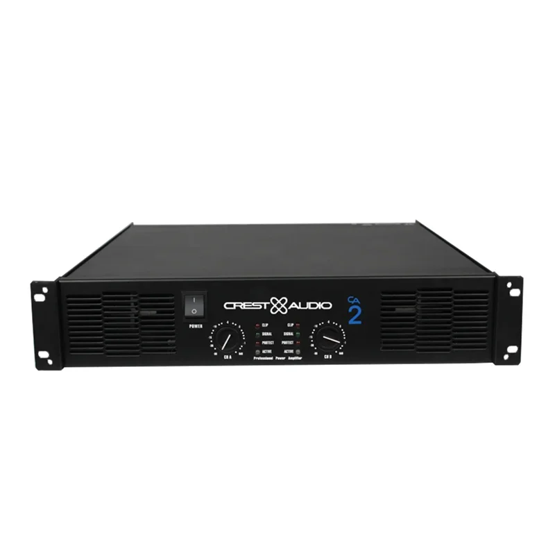 CA2 Professional Power Amplifier Pure Power Amp 2channels( 2U)KTV/Stage/Home Entertainment KTV 8Ohm 350W*2 4Ohm 700W*2