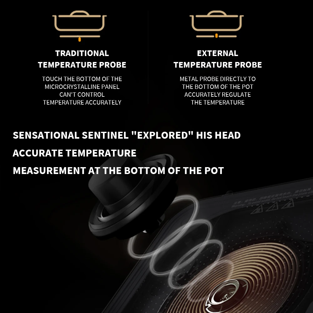 NEW XIAOMI Ultra-thin Induction Cooker 2100W Smart Home Induction Cooker 23mm ultra-thin Induction Cooker Connect to Mijia APP