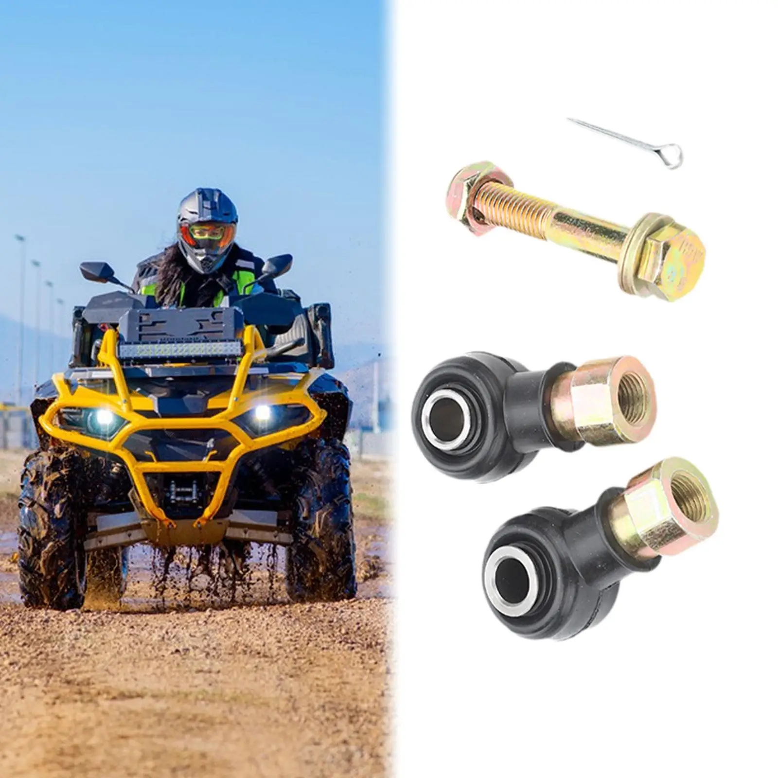 

2Pcs Tie Rod Ends Sturdy Replaces for Polaris Scrambler 400 500 7061034