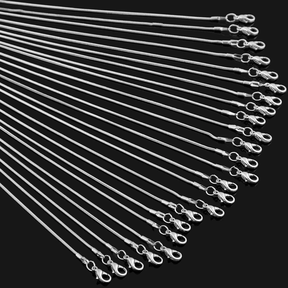 

12pcs Necklace Making Supplies Bone Chain Women Necklaces DIY Jewelry Making Copper Metal Decorative Accessories Necklace