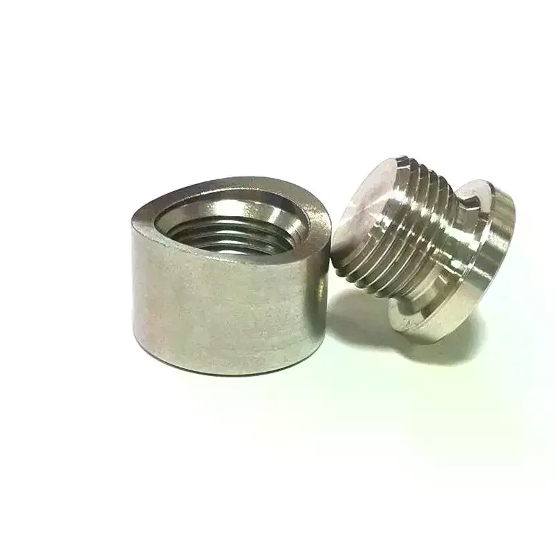 Thread Oxygen Sensor Bung Stainless Steels Plug Wideband Nut Fitting Weld M18x1.5 Car Accessories