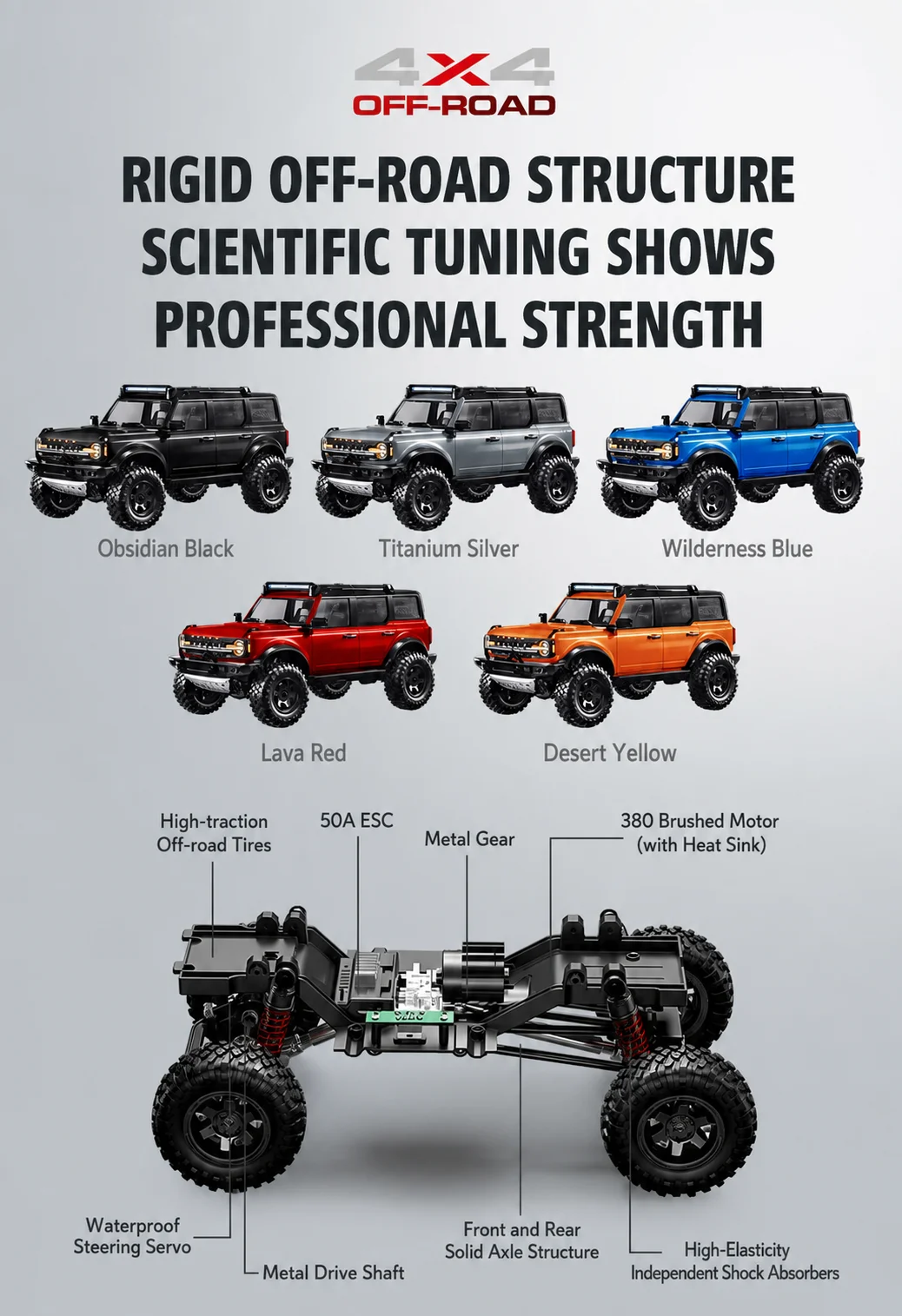 HongXing R22 RC crawler technical diagram