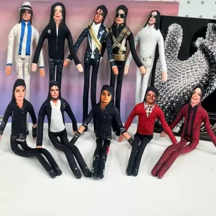 Michael Jackson Bendable Doll Flexible Wire Frame Poseable MJ Abstract Rat Jerky Doll King of Pop Collectible Fan Gift
