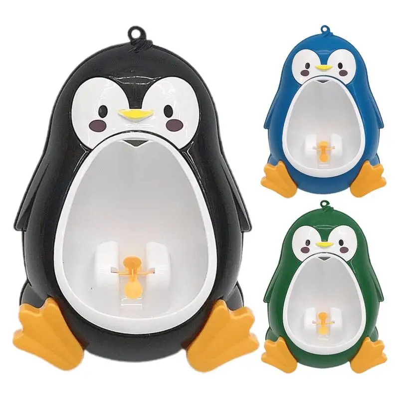 Orinal para niños pequeños para entrenamiento de baño, orinal para niños pequeños en forma de pingüino ajustable para el entrenamiento del baño de