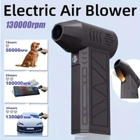 Mini soplador de aire eléctrico, secador de pelo inalámbrico de mano, Motor sin escobillas, ventilador Turbo Jet de alta velocidad, soplador violento de viento ajustable