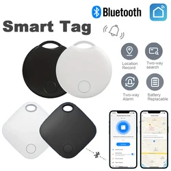 Mini GPS Tracker Airtag Bluetooth Key Finder with Apple Find My Network iOS Only Smart Tag Tracker Item Locator for Bags Luggage