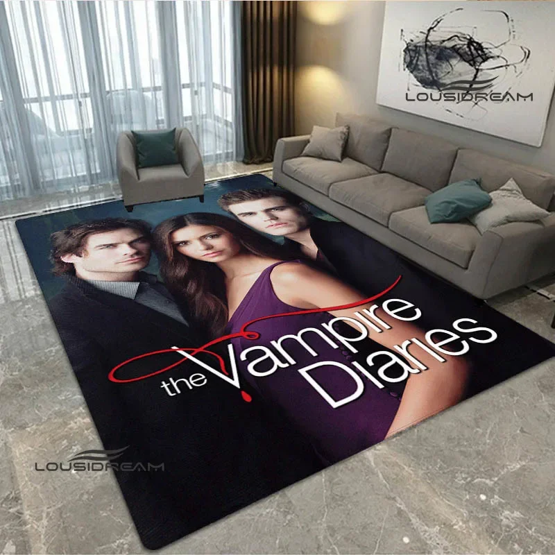 The Vampire Diaries damomo salvatore print carpet Yoga mat area tappeto room decor zerbino tappeto antiscivolo tappeto kawaii regalo di compleanno