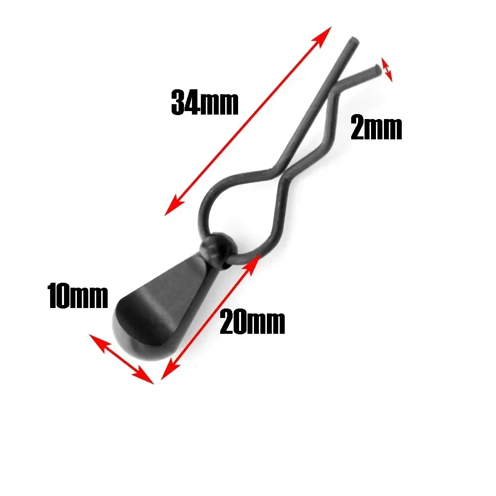 4pcs Body Shell Clip Pin with Fixing Bracket Aluminum Mount Set for 1/5 1/8 1/10 1/12 RC Model Car Toys Spare Parts Accessories