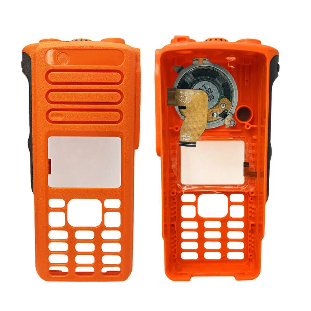 VBLL Replacement Front Case Housing Cover Kit With Speaker+Mic For XPR7550E XIR P8668i DGP8550e XPR7580e Radio Orange