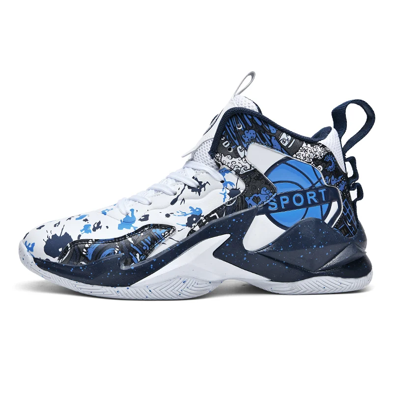 Men\'s Breathable Wear Resistance Slow Shock Basketball Shoes Outdoor Training actual Combat Sports Shoes