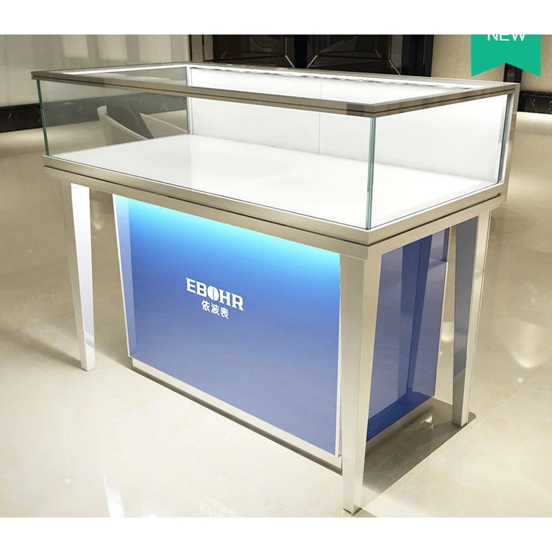 

Custom, Retail Jewelry Store Display Furniture Design Custom Stainless Steel Display Cabinet For Jewelry Store Showcase And Coun