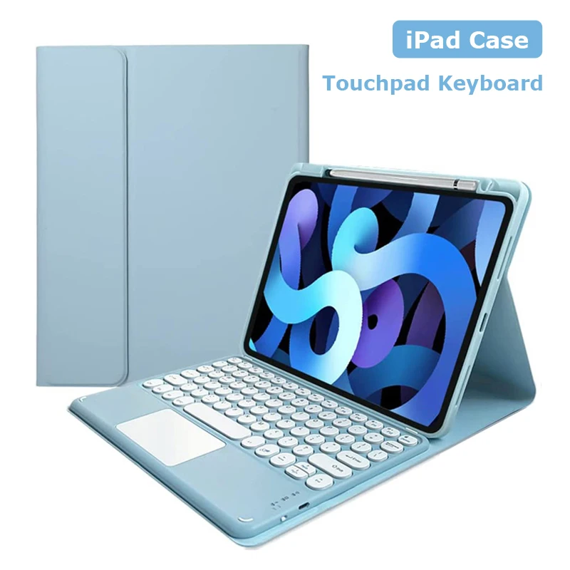 

Case touchpad keyboard for iPad 10th gen Pro 11 2022 10.5 Air 3 10.2 7 8 9th Bluetooth Keyboard Case for iPad Air 4 Air 5 10.9