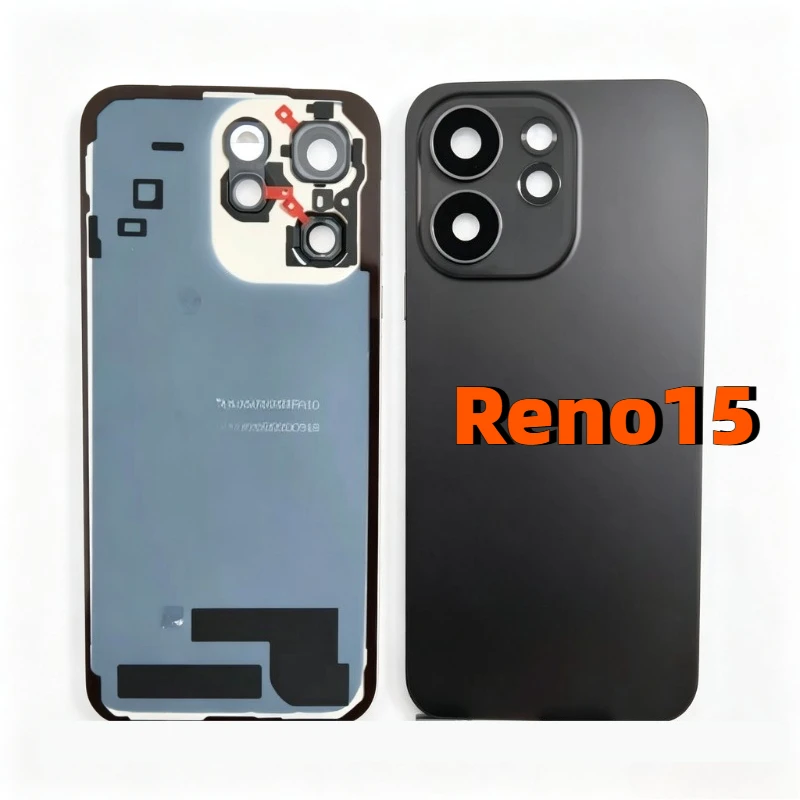 AAAA+ quality For Oppo Reno 15C Back Cover Replacement Parts PLW110 Back Glass Housing Rear Door For Reno15 Pro Back Cover