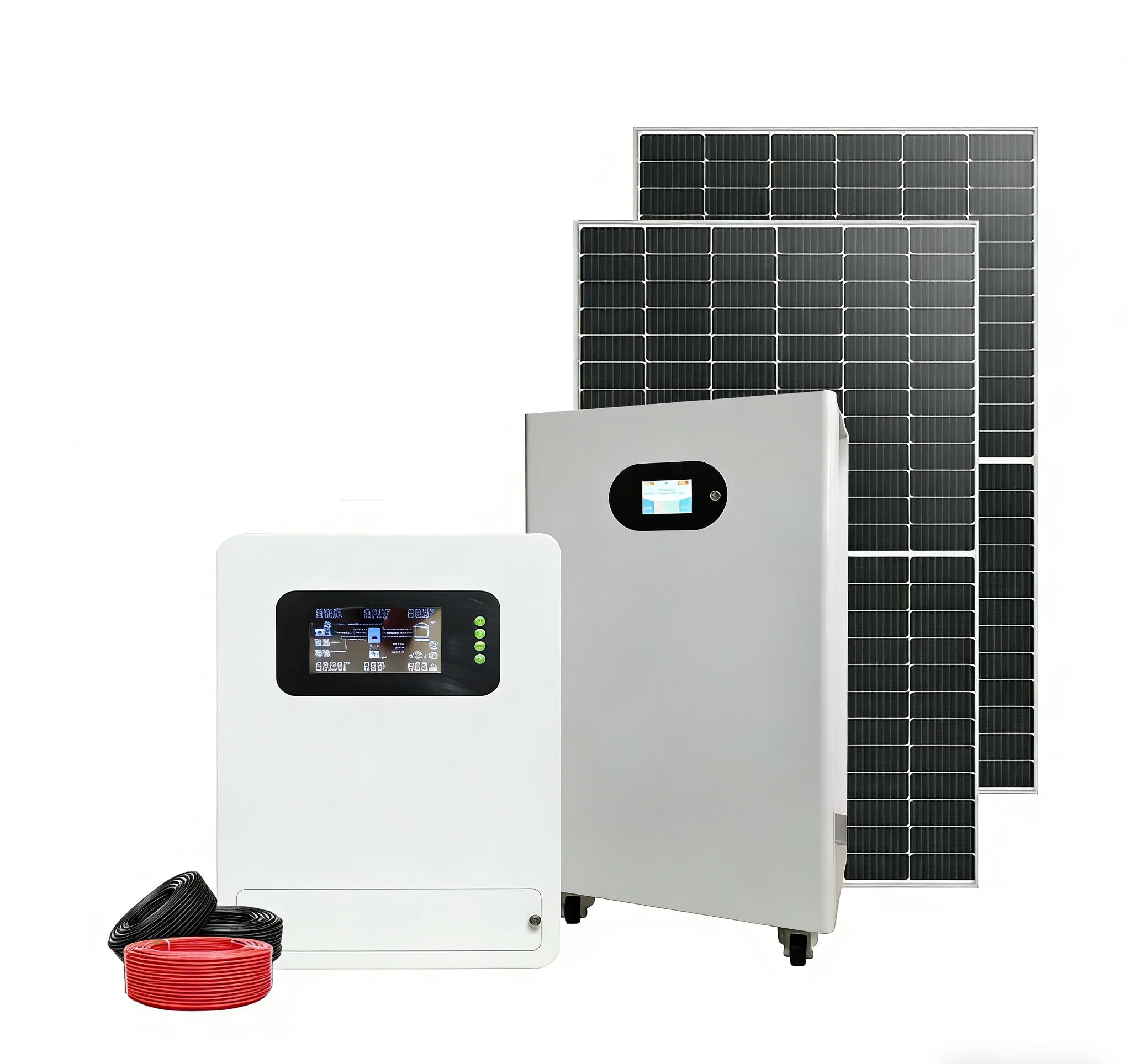 10KWh LiFePO4 Home Energy Storage System 51.2V Battery Pack All in One Hybrid PV Solar Kit CE