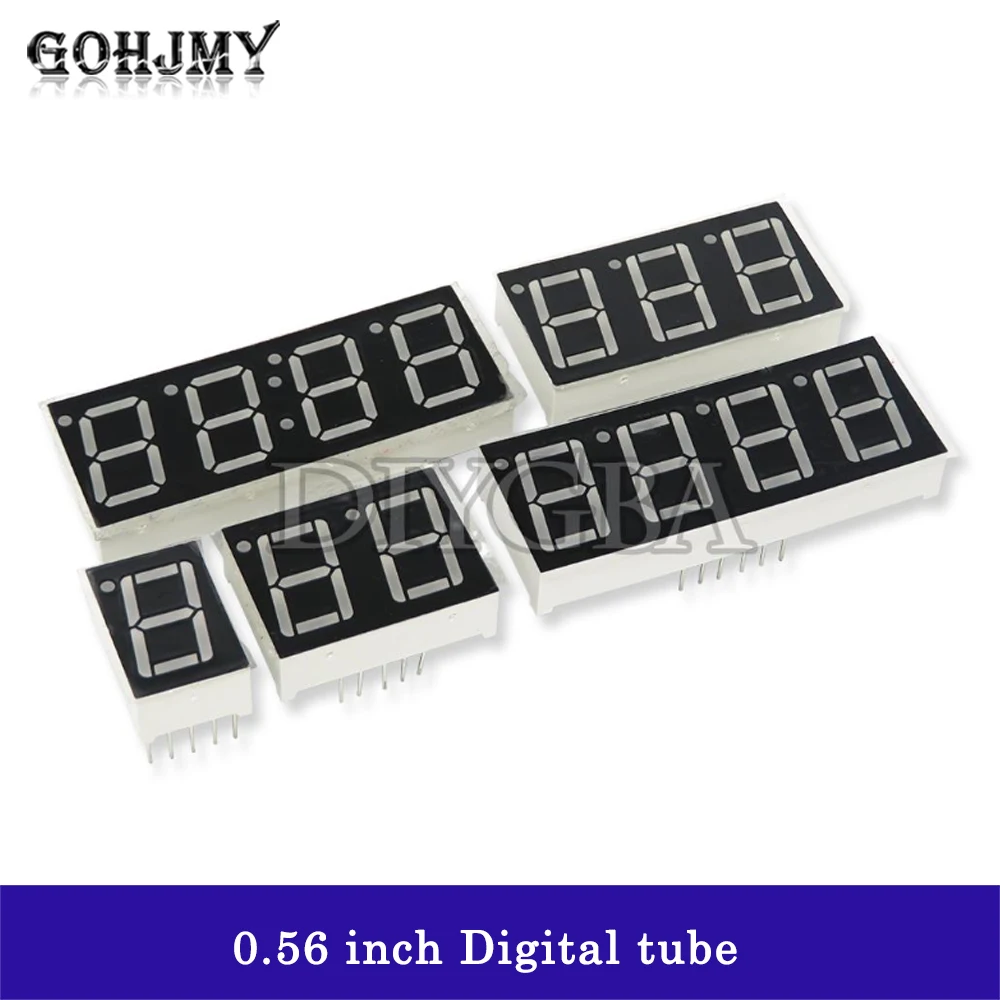 5PCS 0.56 inch Digital tube segment Common Anode AS Red 1 2 3 4 Bit time digital Tube 12 needles Red LED Display Common Cathode