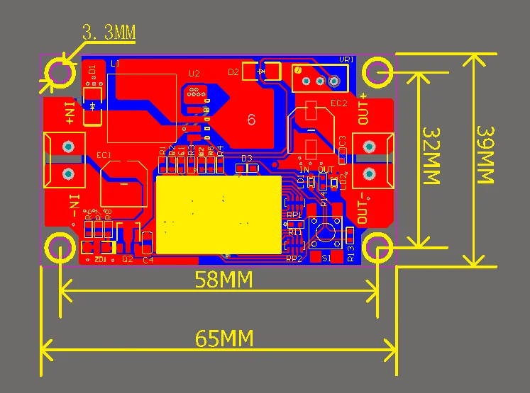 Verbessertes XL6009 DC-DC einstellbares Boost-Modul, das Spannungen von 5-32V auf 5-40V bei 4A erhöhen kann, mit digitaler Anzeige. – Detail 3