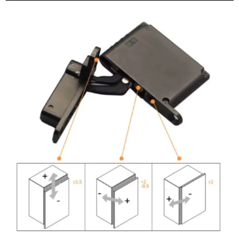 1Pair Conceal Top Bottom Mount Soft Pivot Hinge Closet Pantry Wooden Aluminum Framed Glass Door