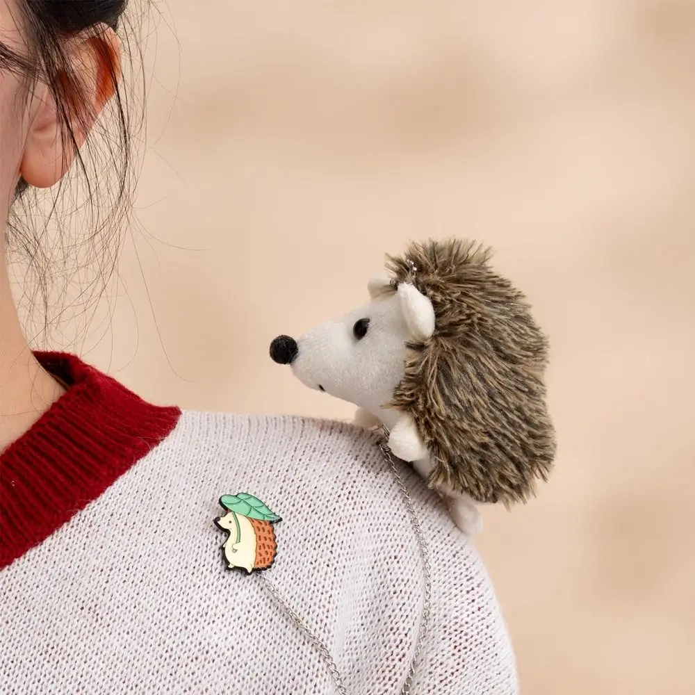 

Soft Stuffed Hedgehog Keychain 10CM Plush Keyring Cute Decor Small Pendant Adorable Design Mini Hedgehog Plush Birthday Gift