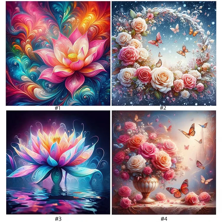 

Beautiful and Dreamy Flowers Jigsaw Puzzle 500/1024 PCS Fun Games for Family Gatherings Home Decor Gifts