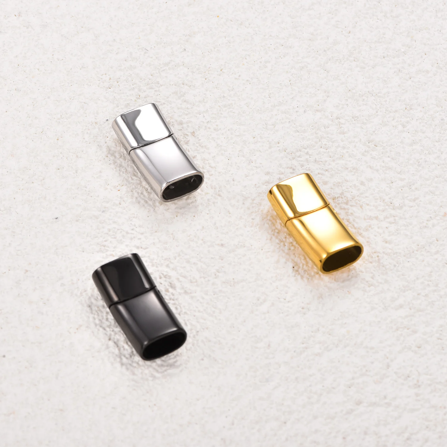 1 Stück 8*4/10*5/12*6MM Edelstahl Magnetverschluss Schnalle Lederband Armband Verschluss Verbinder DIY Schmuckherstellungszubehör – Detail 4