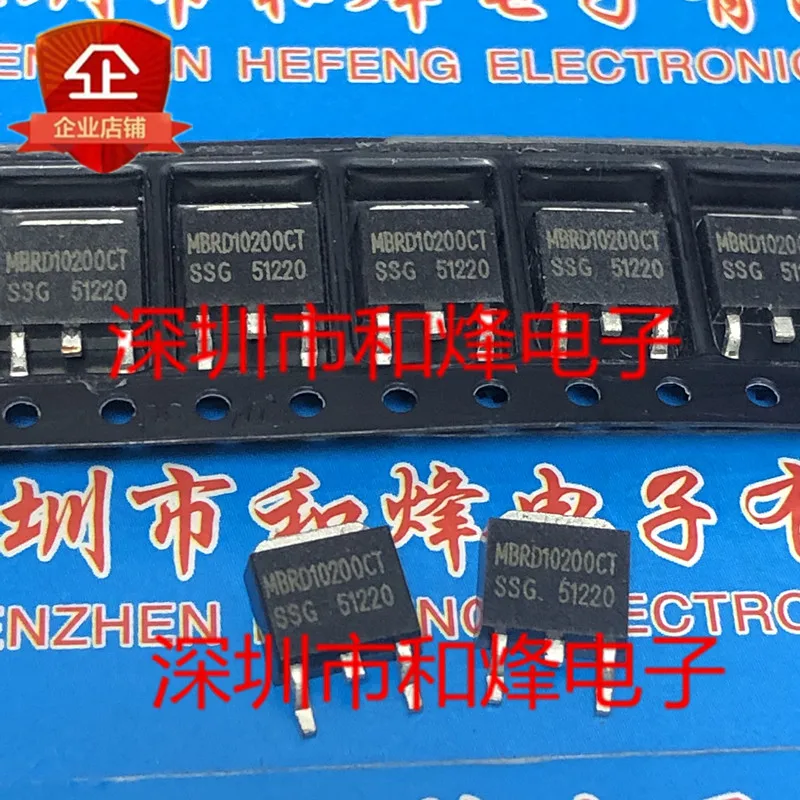 

30pcs original new MBRD10200CT TO-252 200V 10A