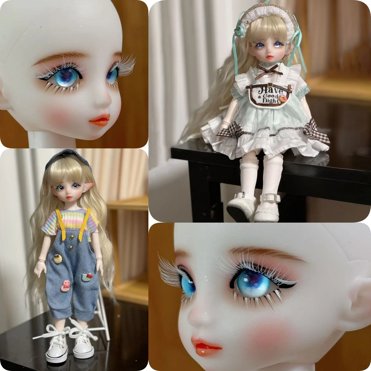 Модные белые ресницы ручной работы 30 см, кукла эльфа 1/6, кукла BJD, полный набор, детские игрушки, подарочные куклы для девочек