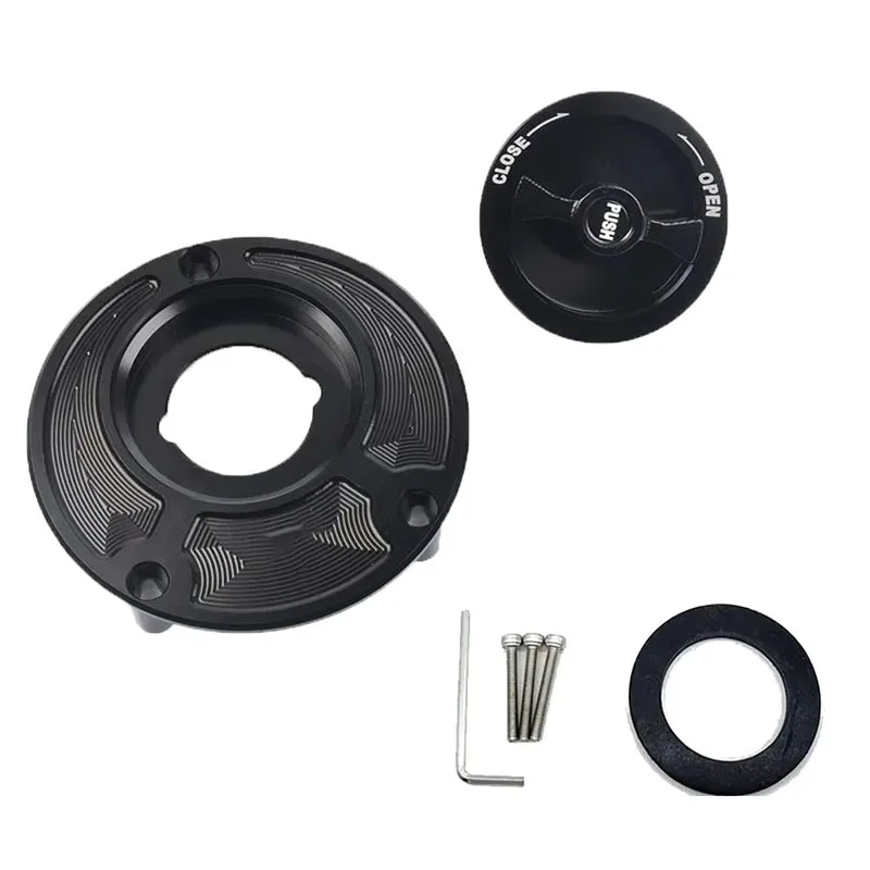 For YAMAHA R25 R6 R125 R1 R3 R250 FZ1 FZ6 Keyless Motorcycle Fuel Gas Tank Cap Cover